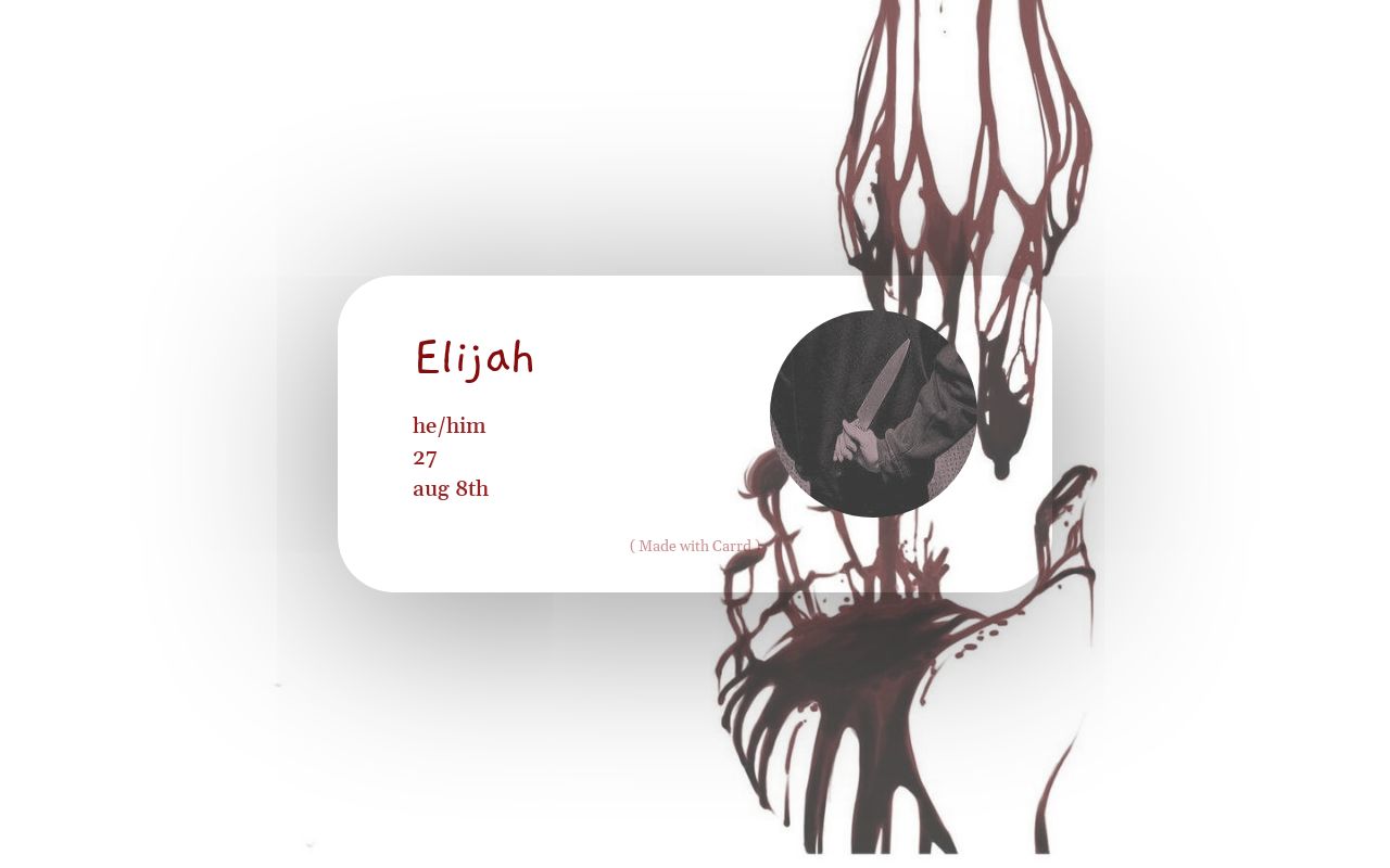 Carrd profile picture for @sociopathic